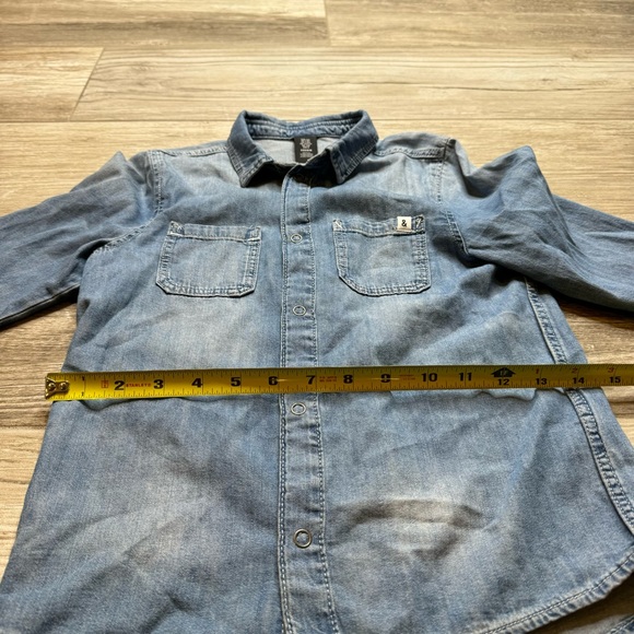 H&M Jean button down shirt size 7-8 - Picture 4 of 7